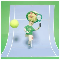 Outlet The Furry Folks Jouet de fouille Tennis Hooman | Vert