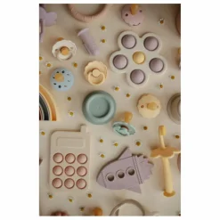Mushie Hochets Et Anneaux De Dentition|Puériculture*Jouet pop it en silicone | Lilas