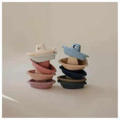 Mushie Jouets D'Éveil|Jouets D'Éveil*Jouets pour le bain Bateaux - Set de 5 |