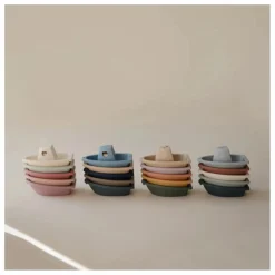 Mushie Jouets D'Éveil|Jouets D'Éveil*Jouets pour le bain Bateaux - Set de 5 |