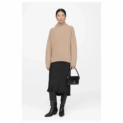 Sale Anine Bing Jupe Bar Soie | Noir