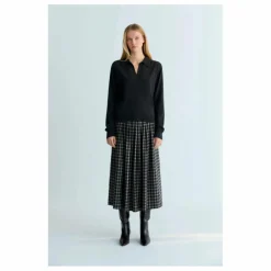 the new society Jupe Dione Carreaux Laine ||Femme Jupes, Shorts