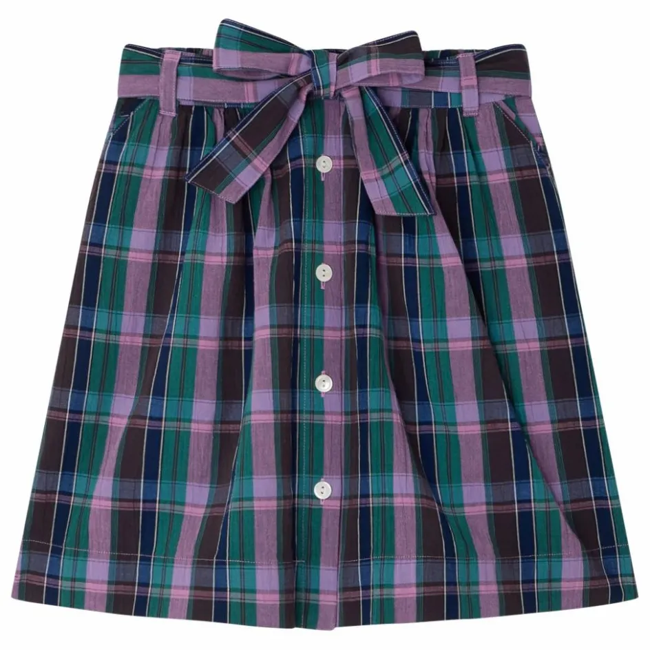 Bonpoint Jupe Esterina Carreaux Coton Bio ||Enfant Jupes, Shorts|Jupes, Shorts