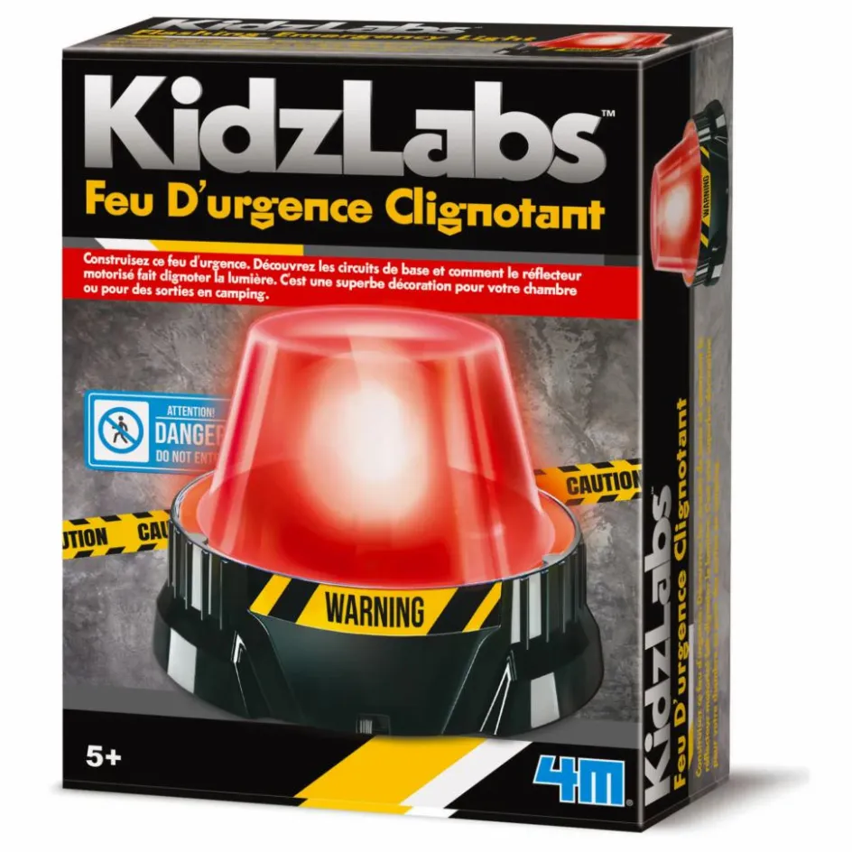 4M Loisirs Créatifs*Kidzlabs Feu d'urgence clignotant