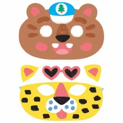 Omy x Gallimard Jeunesse Kit de 6 masques à décorer Ani Mask| Loisirs Créatifs