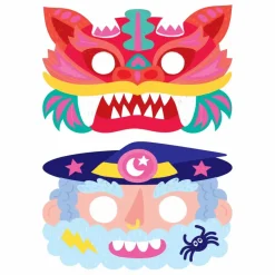 Online Kit de 6 masques à décorer Magic Mask Loisirs Créatifs