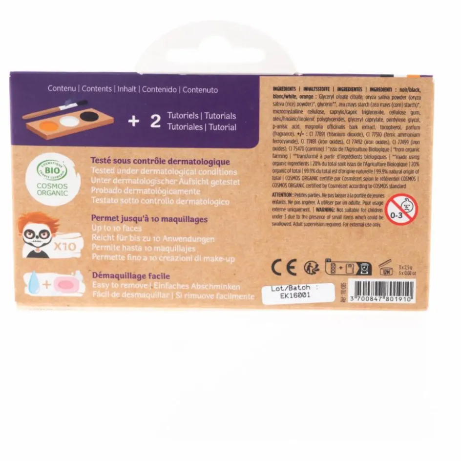 Discount Kit de maquillage 3 fards Citrouille & Squelette | Déguisements