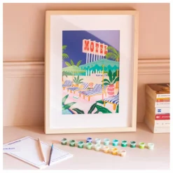La Petite Épicerie Loisirs Créatifs*Kit de peinture au numéro - The Motel Pool