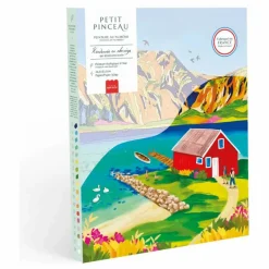 La Petite Épicerie Kit de peinture au numéro - Norvège par Nolwenn Studio| Loisirs Créatifs