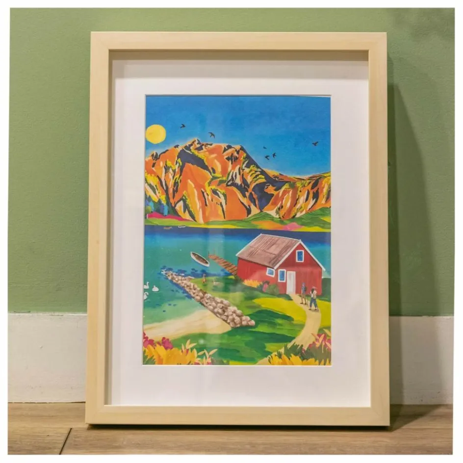 La Petite Épicerie Kit de peinture au numéro - Norvège par Nolwenn Studio| Loisirs Créatifs