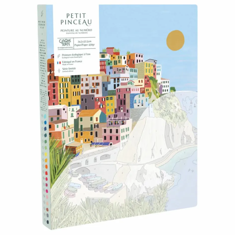 La Petite Épicerie Kit de peinture au numéro - Cinque terre par Kenzie Elston| Loisirs Créatifs