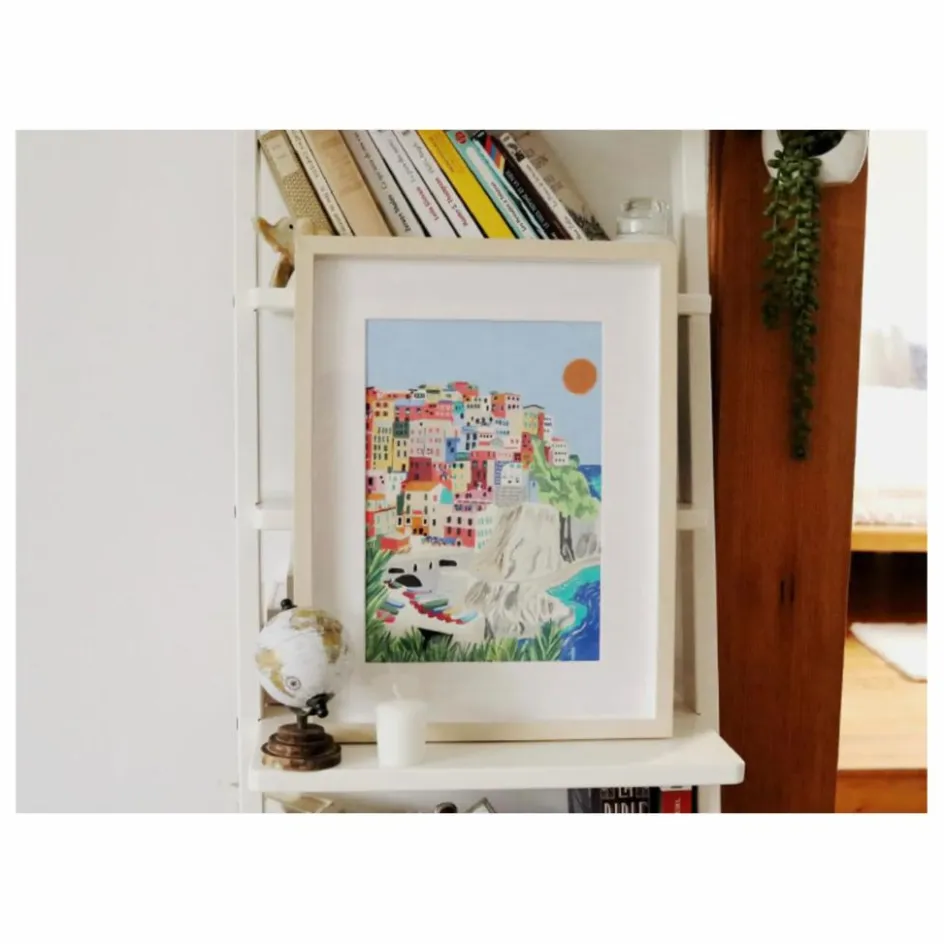 La Petite Épicerie Kit de peinture au numéro - Cinque terre par Kenzie Elston| Loisirs Créatifs
