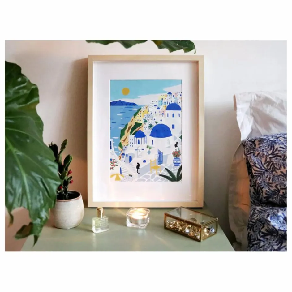 Clearance La Petite Épicerie Kit de peinture au numéro - Santorini par Maja Tomljanovic Multicolore