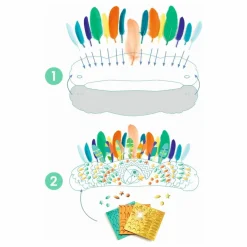 Djeco Kit DIY - Coiffe à créer| Loisirs Créatifs