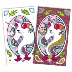 Kit pour dessins pailletés Licornes - x Hachette Loisirs Créatifs