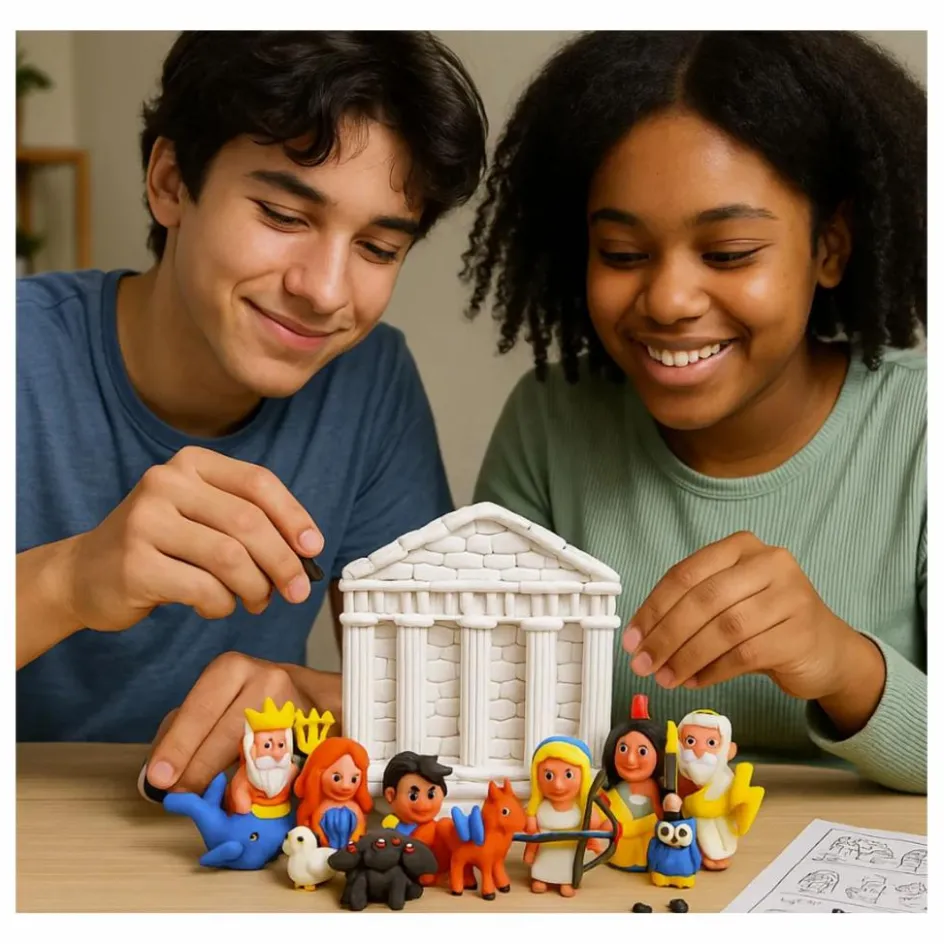 Discount Patacréer Kit pâte à modeler autodurcissante Mon Acropole Manga Multicolore