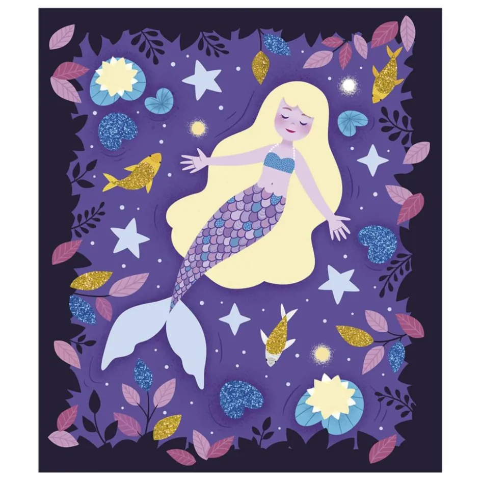 Janod Kit sables phosphorescents et paillettes Nuit Féerique - x Hachette Multicolore