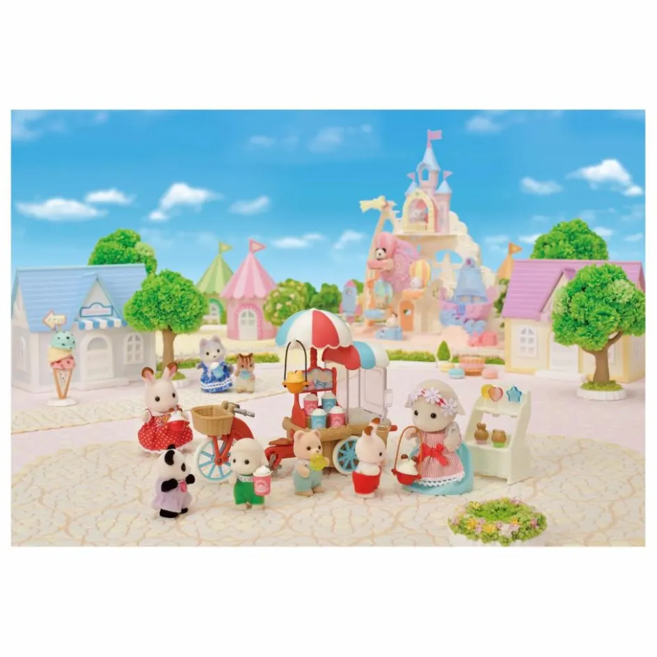 New Sylvanian Families La maman mouton et son stand de popcorn Multicolore