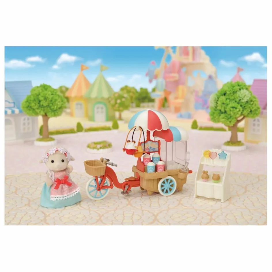 New Sylvanian Families La maman mouton et son stand de popcorn Multicolore
