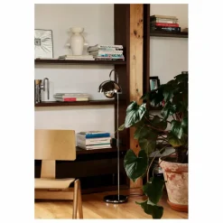 Best & Tradition Lampadaire Flowerpot VP12, Verner Panton | Chromé