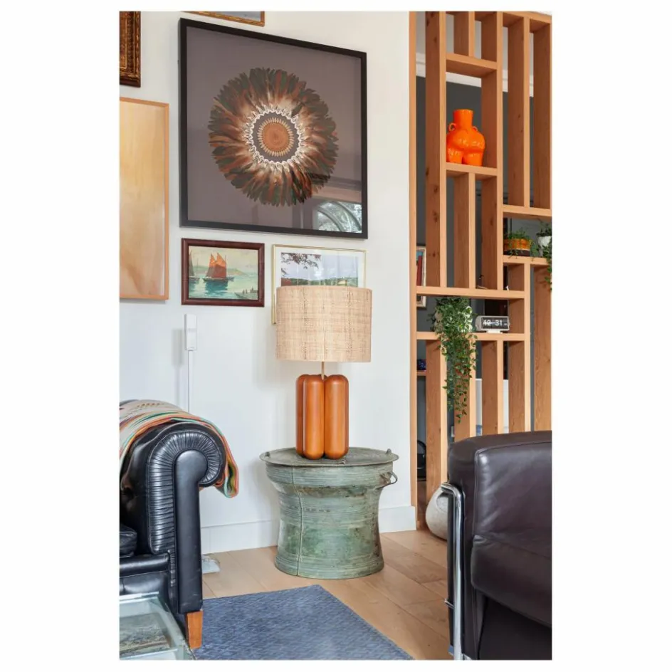 Best Lampe à poser abat-jour en raphia Charlotte | Luminaires