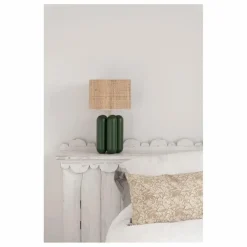 Cosin Lampe à poser abat-jour en raphia Charlotte || Luminaires