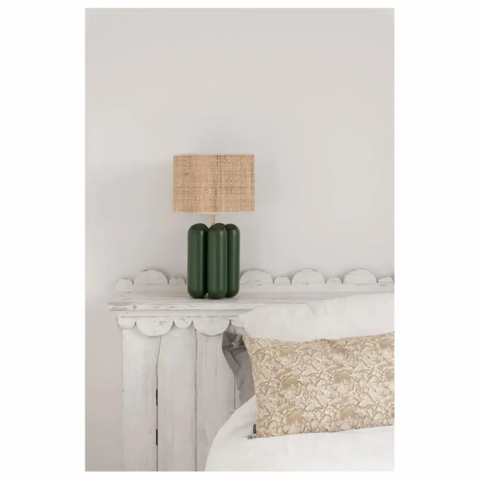 Cosin Lampe à poser abat-jour en raphia Charlotte || Luminaires