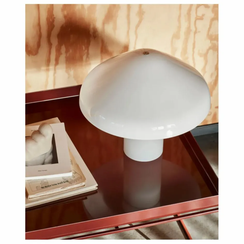 Hot Hay Lampe à poser Pao en verre opale | Blanc