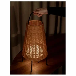 Outlet Lampe à poser Porti en rotin Luminaires