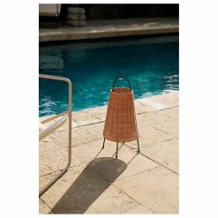 Outlet Lampe à poser Porti en rotin Luminaires