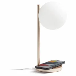 Lexon Luminaires*Lampe de bureau LED et support de chargement Bubble |
