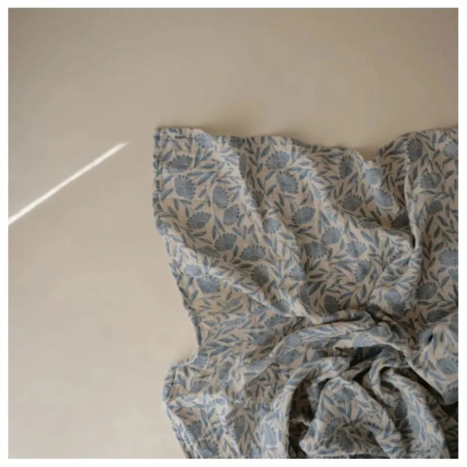 Best Lange d'emmaillotage Blue Flowers | Gigoteuses, Tours De Lit|Gigoteuses, Emmaillotage