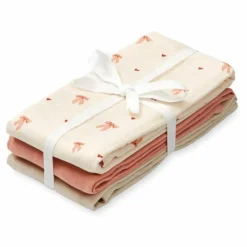 Cam Cam Langes Bows - Set de 3| Langes|Puériculture