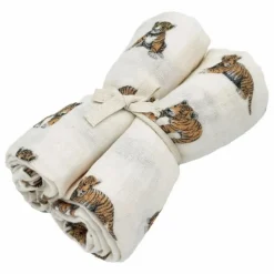 Hot Milinane Langes en mousseline de coton - Set de 2 | Ecru