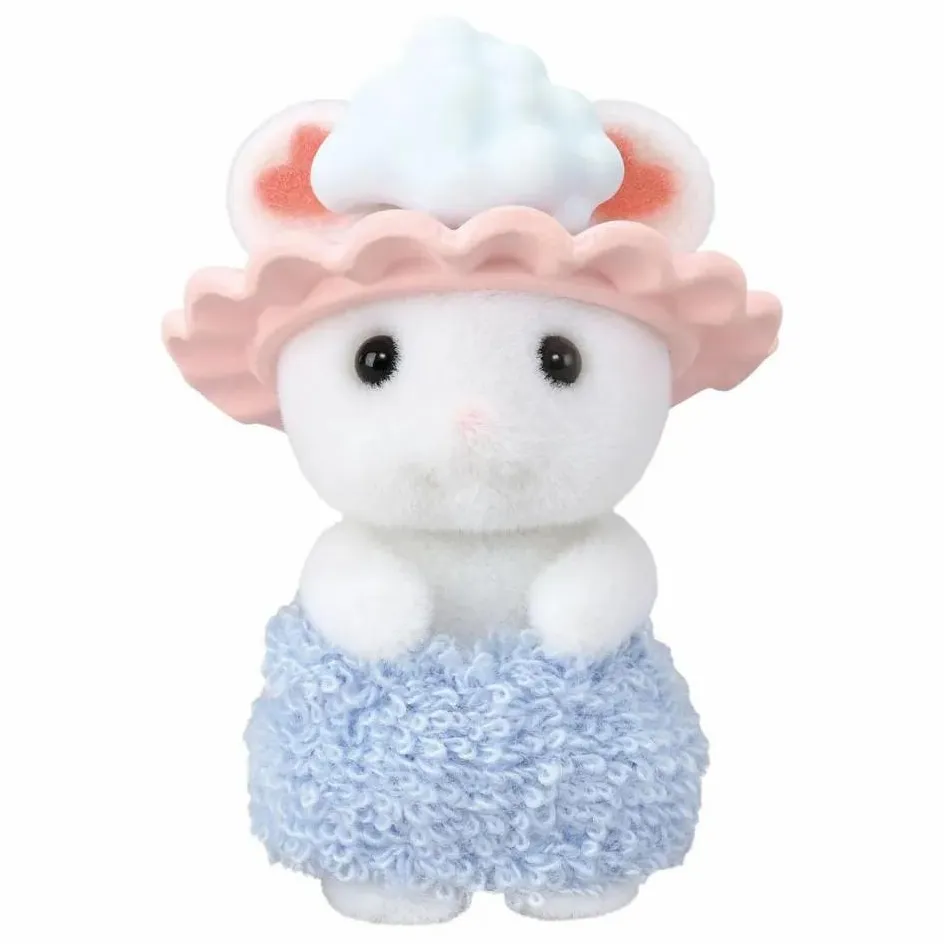 Sylvanian Families Le bain des frères Souris Marshmallow| Maisons De Poupées