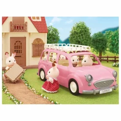 Clearance Sylvanian Families Le monospace rose et set de pique-nique Multicolore