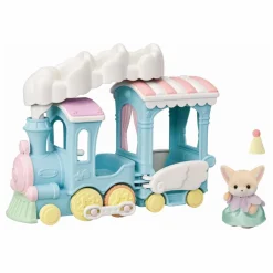 Sale Sylvanian Families Le petit train à vapeur et bébé Fennec Multicolore