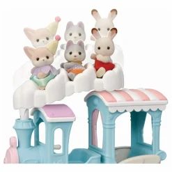 Sale Sylvanian Families Le petit train à vapeur et bébé Fennec Multicolore