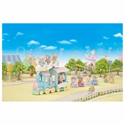 Sale Sylvanian Families Le petit train à vapeur et bébé Fennec Multicolore