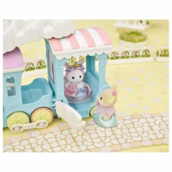 Sale Sylvanian Families Le petit train à vapeur et bébé Fennec Multicolore