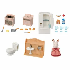 Discount Sylvanian Families Le set d'ameublement cosy cottage et maman Multicolore