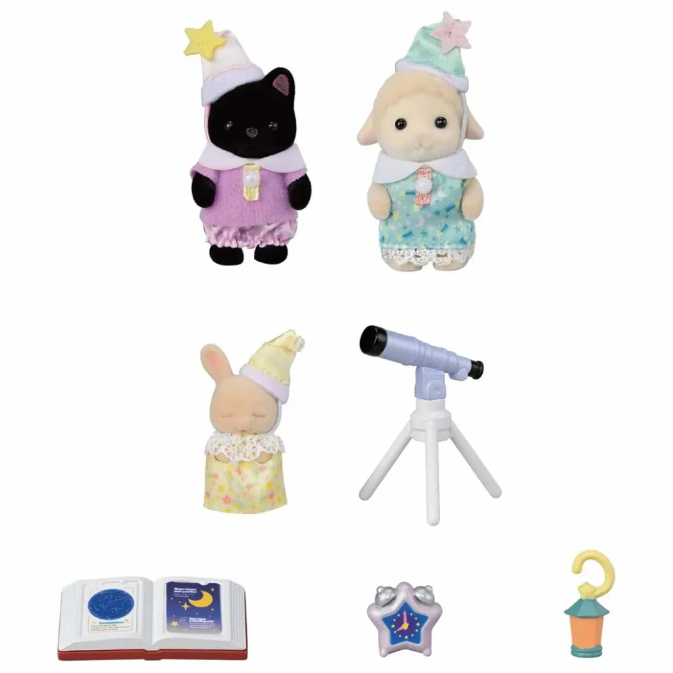 Sylvanian Families Le trio des bébés pyjama party| Maisons De Poupées