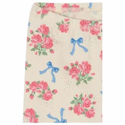 Discount Konges Sløjd Legging Fleuri Coton Bio | Ecru