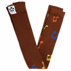 Outlet Mini Rodini Legging Notes Coton Bio | Marron