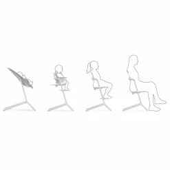 New Cybex Lemo - Chaise haute 4 en 1 | Blanc