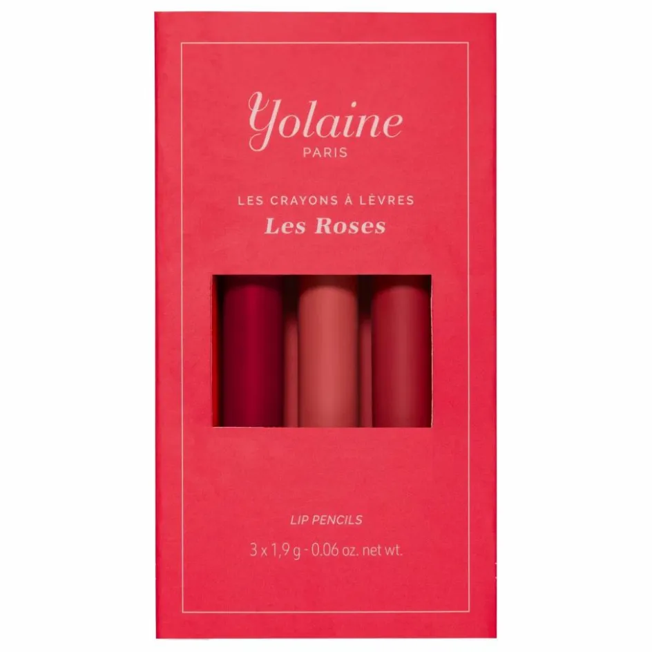 YOLAINE Les Crayons à lèvres - - Set de 3|Femme Maquillage