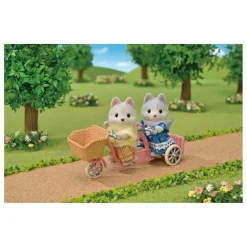Sylvanian Families Maisons De Poupées*Les frères et sœurs husky et leur tandem