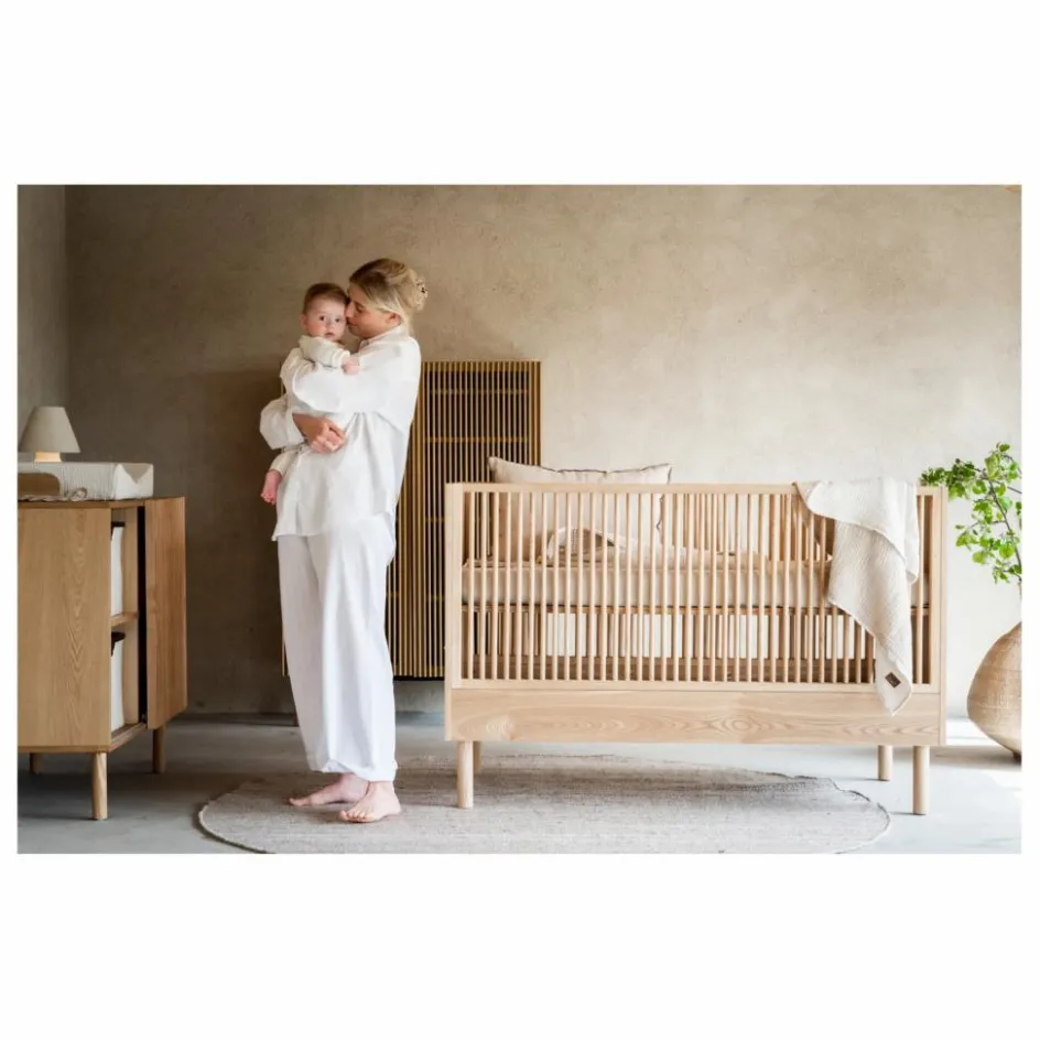 Quax Lit bébé Hai No Ki 70x140 cm| Lits Évolutifs|Lits Bébé