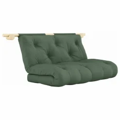 Best Karup Design Lit d'appoint Hooked 135x200 cm | Vert olive