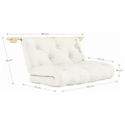 Best Karup Design Lit d'appoint Hooked 135x200 cm | Vert olive